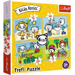 Puzzle Trefl Dzień Kici Koci 4w1 el. (34372)