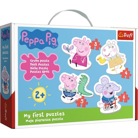 Puzzle Trefl puzzle baby classic Urocza Świnka Peppa 18 el. (36086) Puzzle Trefl puzzle baby classic Urocza Świnka Peppa 18 el. (36086)