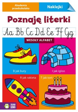 Książeczka edukacyjna Akademia przedszkolaka. Poznaję literki. Wesoły alfabet Zielona Sowa