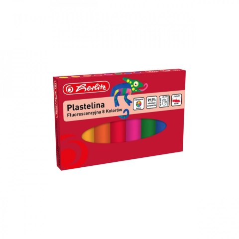 Plastelina Herlitz 8 kol. fluorescencyjna mix (9588997) Plastelina Herlitz 8 kol. fluorescencyjna mix (9588997)