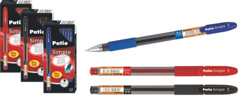 Długopis żelowy Patio czarne 0,7mm (32827)