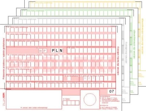 Druk samokopiujący Stolgraf Polecenie przelewu wpłata gotówkowa Podatki A6 100k. (PP12)