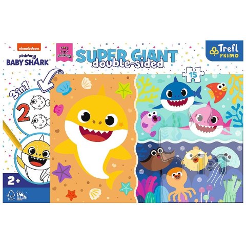 Puzzle Trefl Baby Shark Gigant Mały rekin 15 el. (42004) Puzzle Trefl Baby Shark Gigant Mały rekin 15 el. (42004)