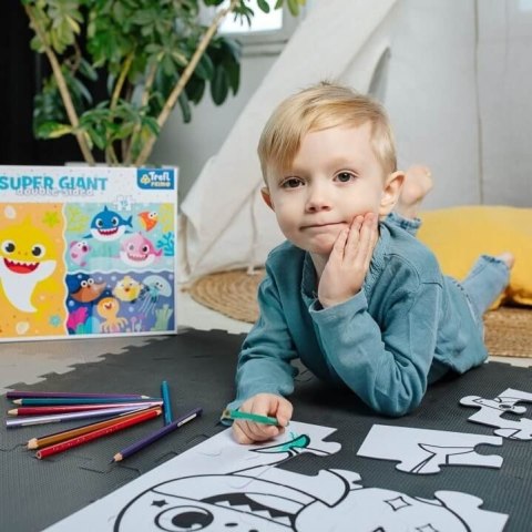 Puzzle Trefl Baby Shark Gigant Mały rekin 15 el. (42004) Puzzle Trefl Baby Shark Gigant Mały rekin 15 el. (42004)