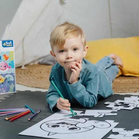 Puzzle Trefl Baby Shark Gigant Mały rekin 15 el. (42004) Puzzle Trefl Baby Shark Gigant Mały rekin 15 el. (42004)