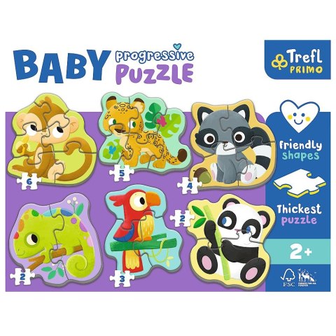 Puzzle Trefl Amscar Films Bing baby Zwierzęta egzotyczne (44005) Puzzle Trefl Amscar Films Bing baby Zwierzęta egzotyczne (44005)