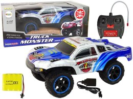 Samochód Lean RC Truck Monster 1:12 Białe (15390)