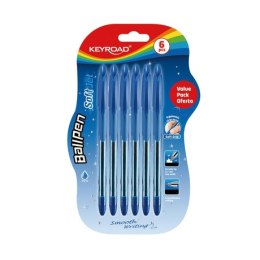 Długopis Keyroad ball pen soft jet niebieski 0,7mm (KR972053)