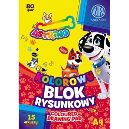 Blok rysunkowy Astra BS&RABBit ASTRAPAP A4 mix 80g 15k (106021012)