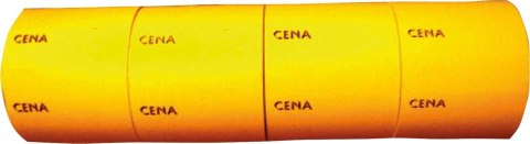 Etykieta do oznaczania cenowa typ B pomarańczowa [mm:] 27x50 Poligraf