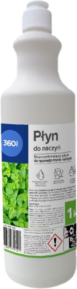 Płyn do naczyń premium mięta 1000ml 360 Pro