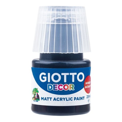 Farba akrylowa Giotto Decor kolor: czarny 25ml (538124)