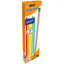 Ołówek Bic Evolutiom Stripes HB (8960342)