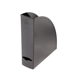 Pojemnik na dokumenty pionowy Maxi Go-Box A4 czarny plastik [mm:] 82x265x 310 Elba (400091711)
