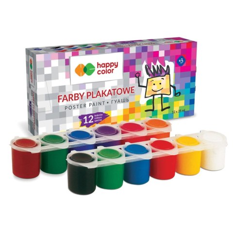 Farba tempera Happy Color kolor: mix 25ml (HA 3310 0025-K12)