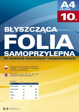 Folia samoprzylepna Argo A4 biały 80mic. [mm:] 210x297 (434011)