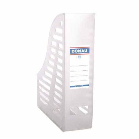 Pojemnik na dokumenty pionowy A4 przezroczysty poliester [mm:] 85x245x 315 Donau (7464001-09)