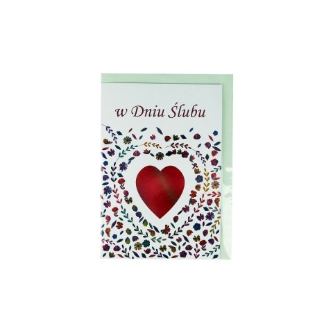 Kartka składana KARNET SLUBNY [mm:] 138x185 Rexus