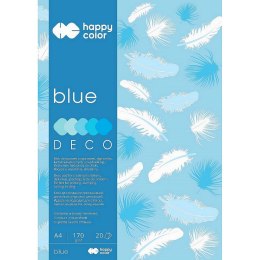 Zeszyt papierów kolorowych Happy Color Deco Blue A4 170g 20k [mm:] 210x297 (3717 2030-032)