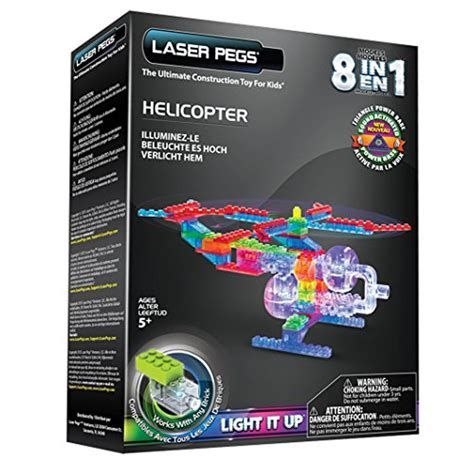 Klocki konstrukcyjne Bemag Laser Pegs 8w1 Helikopter (G1270B)