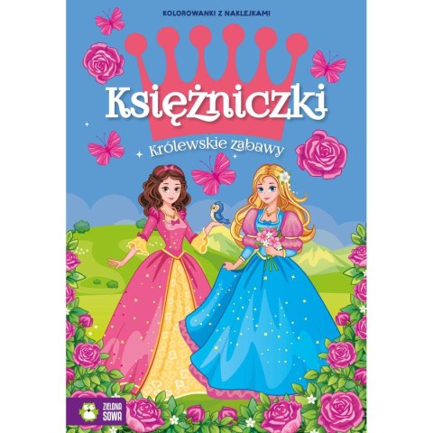 Książeczka edukacyjna Zielona Sowa Księżniczki. Królewskie zabawy Książeczka edukacyjna Zielona Sowa Księżniczki. Królewskie zabawy