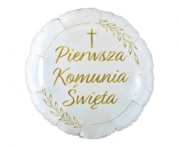 Balon foliowy Godan Komunia Święta (kłosy) 18cal (FG-OKSK)