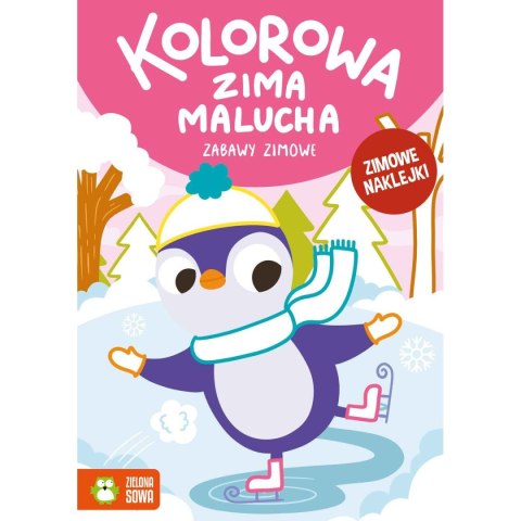 Książeczka edukacyjna Zielona Sowa Kolorowa zima malucha. Zabawy zimowe