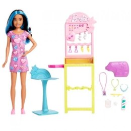 Lalka Barbie Skipper zestaw przekłuwanie uszu (HKD78)