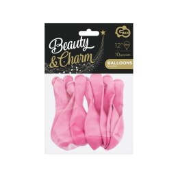 Balon gumowy Godan Balony Beauty&Charm pastelowe 10szt. różowy 300mm 12cal (CB-1PRO)