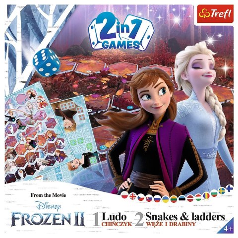 Gra planszowa Trefl Frozen 2 Gra 2w1 Chińczyk i Węże i drabiny Kraina Lodu 2 (02068) Gra planszowa Trefl Frozen 2 Gra 2w1 Chińczyk i Węże i drabiny Kraina Lodu 2 (02068)