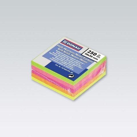 Notes samoprzylepny (karteczki) mix 250k [mm:] 50x50 Donau (7575001PL-99)