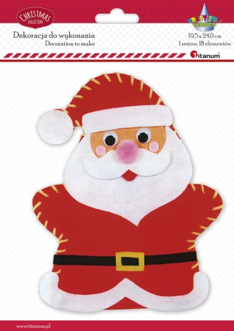 Ozdoba świąteczna Craft-Fun Series Mikołaj do samodzielnego złożenia Titanum (20616)