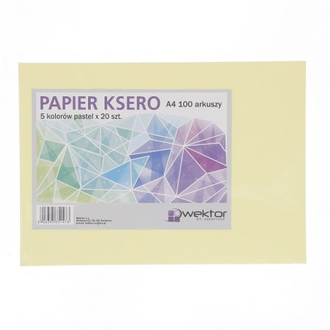 Papier kolorowy pastel A4 mix 80g Wektor