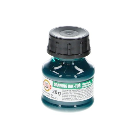 Tusz kreślarski Koh-I-Noor kolor: zielony 20ml Tusz kreślarski Koh-I-Noor kolor: zielony 20ml