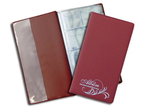 Klaser numizmatyczny Z NOTESEM czarny [mm:] 108x195 Warta (112-016)