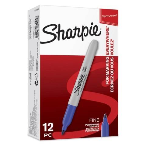 Marker permanentny Paper Mate, niebieski okrągła/ścięta końcówka Marker permanentny Paper Mate, niebieski okrągła/ścięta końcówka
