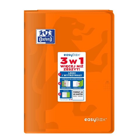 Zeszyt Oxford EASYBOOK A4 60k. 90g krata (400146695) Zeszyt Oxford EASYBOOK A4 60k. 90g krata (400146695)