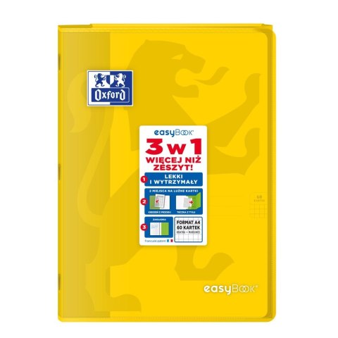 Zeszyt Oxford EASYBOOK A4 60k. 90g krata (400146695) Zeszyt Oxford EASYBOOK A4 60k. 90g krata (400146695)
