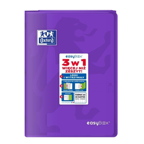 Zeszyt Oxford EASYBOOK A4 60k. 90g krata (400146695) Zeszyt Oxford EASYBOOK A4 60k. 90g krata (400146695)
