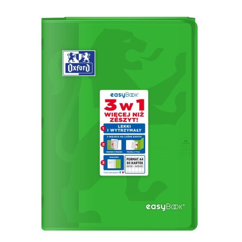 Zeszyt Oxford EASYBOOK A4 60k. 90g krata (400146695) Zeszyt Oxford EASYBOOK A4 60k. 90g krata (400146695)