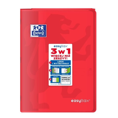 Zeszyt Oxford EASYBOOK A4 60k. 90g krata (400146695) Zeszyt Oxford EASYBOOK A4 60k. 90g krata (400146695)