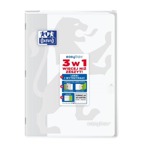Zeszyt Oxford EASYBOOK A4 60k. 90g krata (400146695) Zeszyt Oxford EASYBOOK A4 60k. 90g krata (400146695)