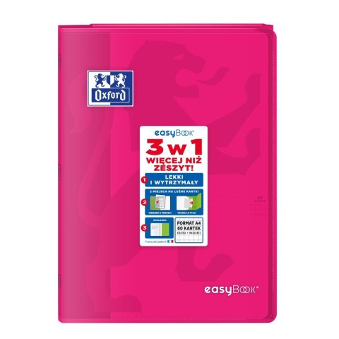 Zeszyt Oxford EASYBOOK A4 60k. 90g krata (400146695) Zeszyt Oxford EASYBOOK A4 60k. 90g krata (400146695)