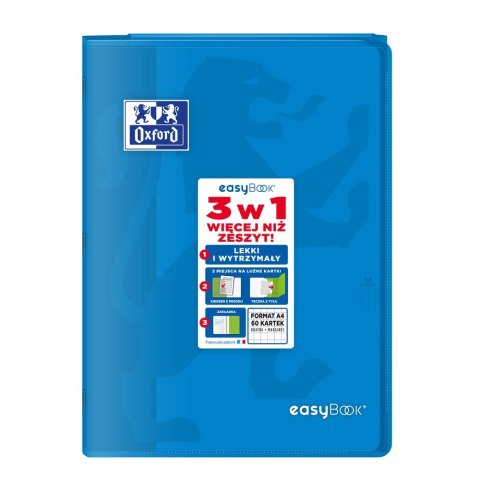 Zeszyt Oxford EASYBOOK A4 60k. 90g krata (400146695) Zeszyt Oxford EASYBOOK A4 60k. 90g krata (400146695)