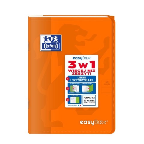 Zeszyt Oxford EASYBOOK A5 60k. 90g linia (400146694) Zeszyt Oxford EASYBOOK A5 60k. 90g linia (400146694)