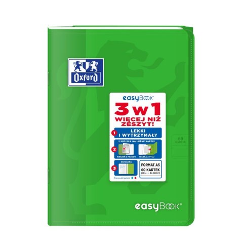 Zeszyt Oxford EASYBOOK A5 60k. 90g linia (400146694) Zeszyt Oxford EASYBOOK A5 60k. 90g linia (400146694)