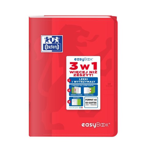 Zeszyt Oxford EASYBOOK A5 60k. 90g linia (400146694) Zeszyt Oxford EASYBOOK A5 60k. 90g linia (400146694)