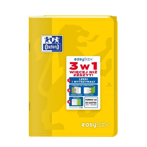 Zeszyt Oxford EASYBOOK A5 60k. 90g linia (400146694) Zeszyt Oxford EASYBOOK A5 60k. 90g linia (400146694)