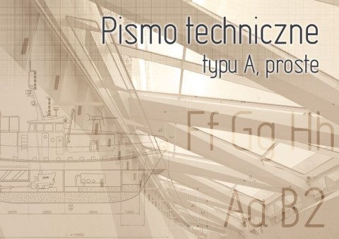 Blok do pisma technicznego Kreska pismo A proste A4 10k