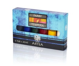 Farba tempera Artea kolor: mix 20ml 6 kolor.